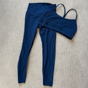 CRZ YOGA Navy Blue Activewear Set